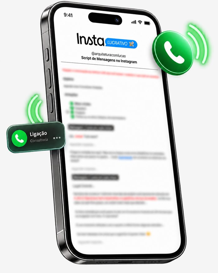 Mockup do script de diagnóstico no celular
