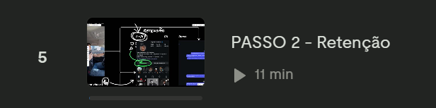 Aula: Passo 2 — Retenção