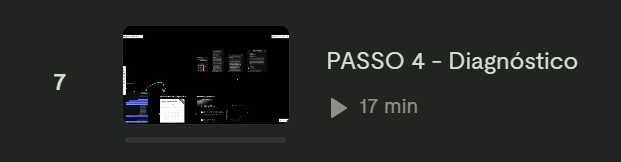 Aula: Passo 4 — Diagnóstico